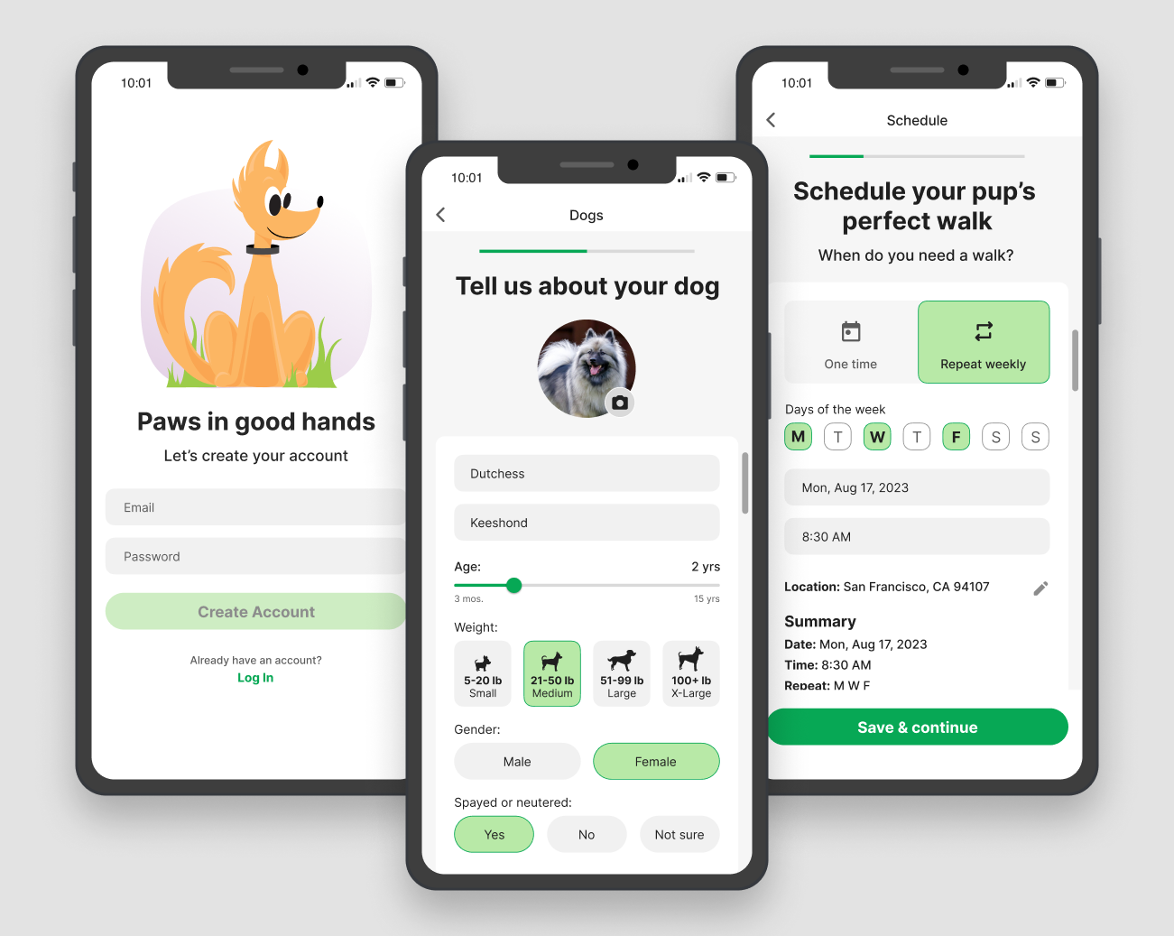 Dog Walking App Case Study