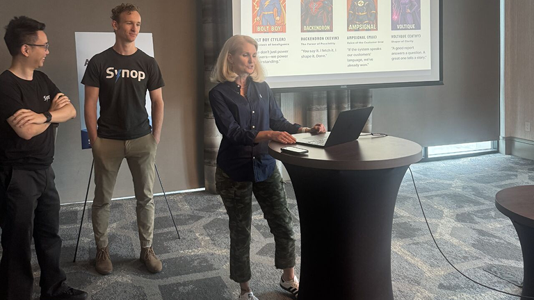 Presenting designs to company